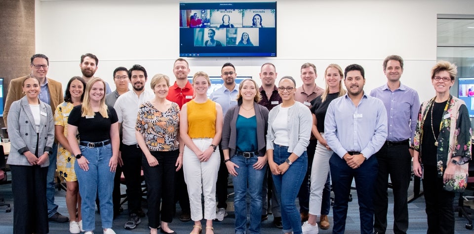 YSIP Cohort 2022, at the Francis and Dionne Najafi Thunderbird Global Headquarters. 