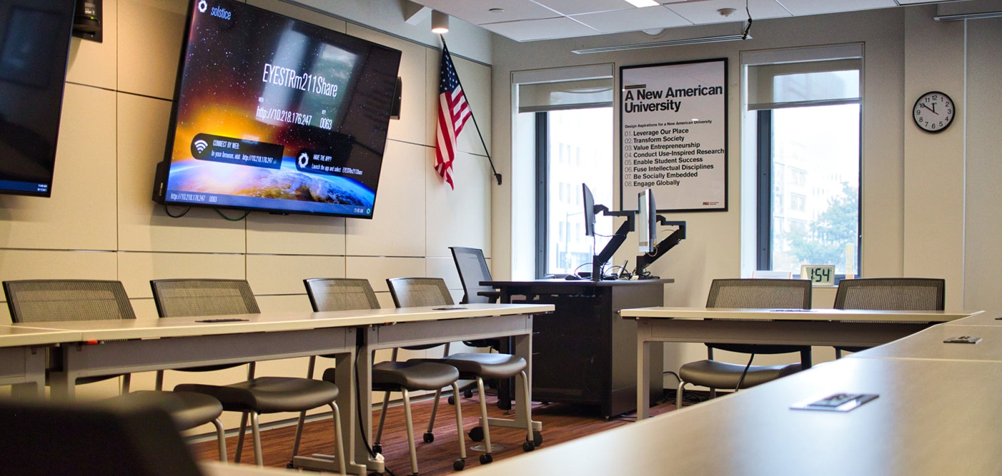 A classroom inside ASU's Washington, D.C. campus.