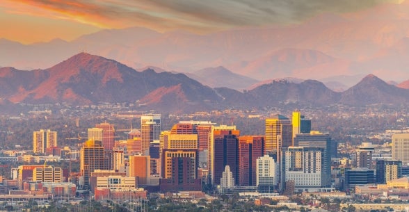 Skyline view of downtown Phoenix